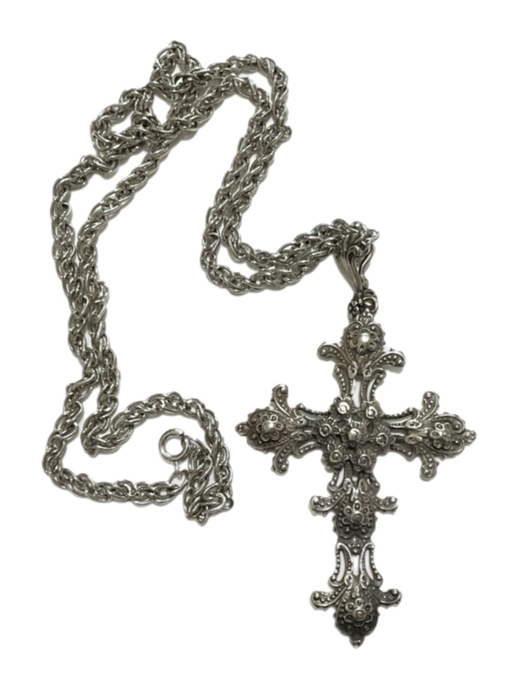 Sterling Cross - T. Foree - Ornate Victorian Revival